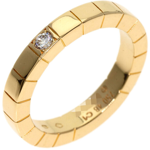 CARTIER 18k Gold Diamond Lanier Ring #48 - Picture 2 of 10